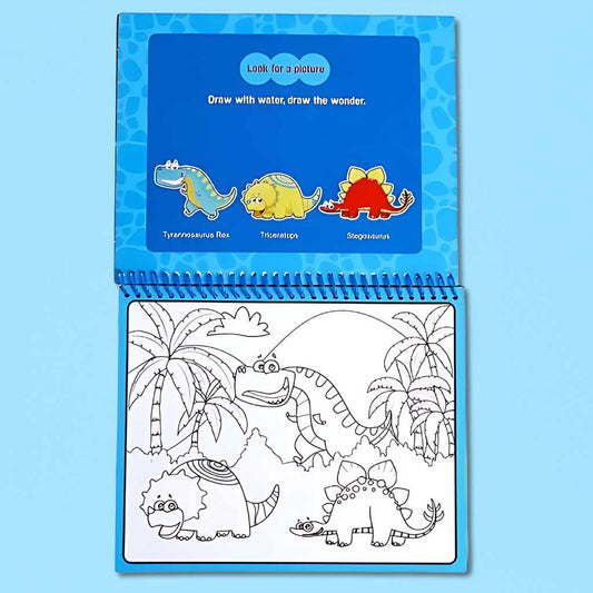 water painting book with magic pen for kids