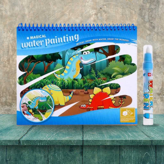 water painting book with magic pen for kids