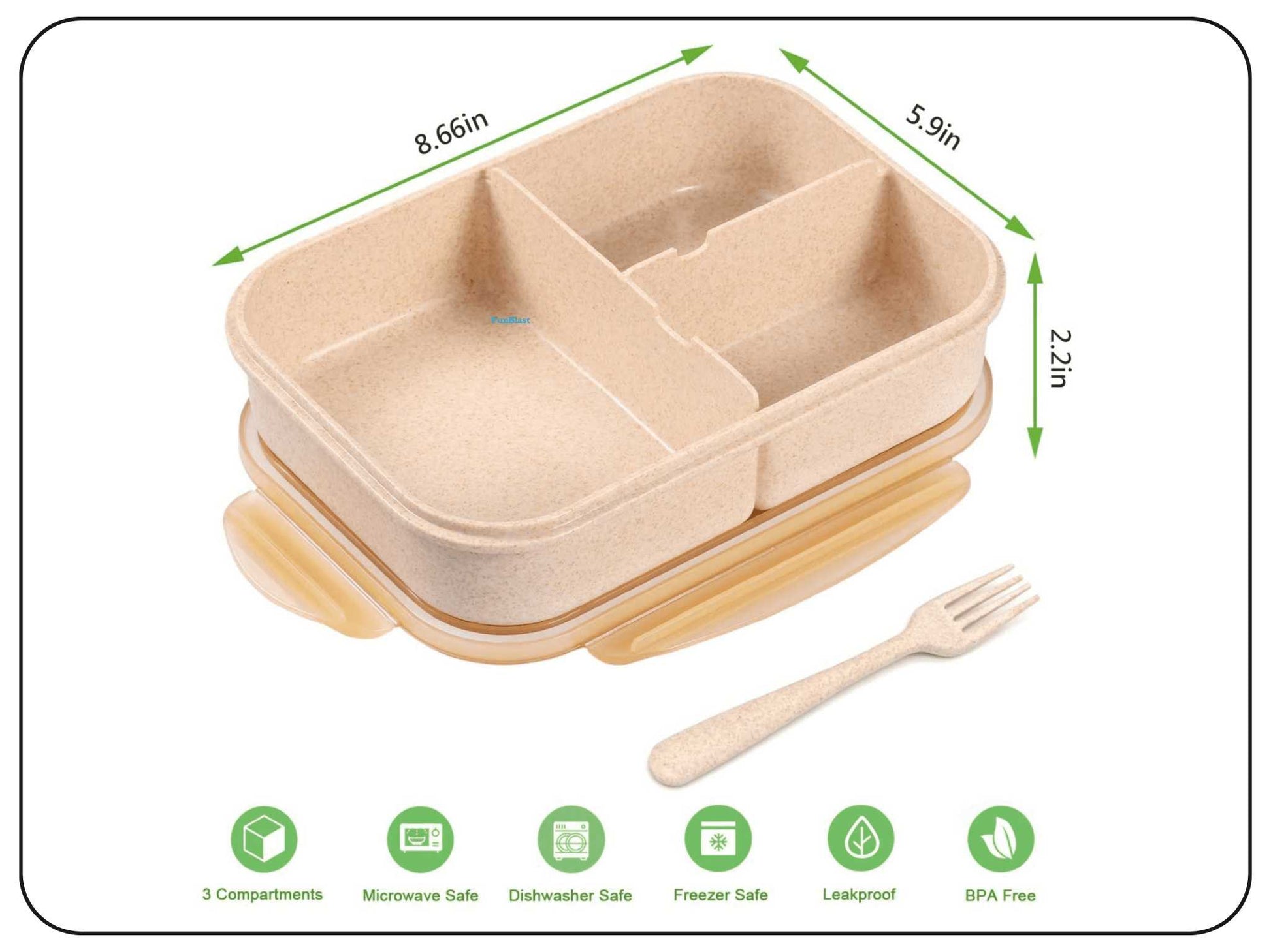 Wheat Straw Lunch Box Stationar School Supply DODKart