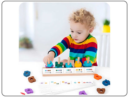 Wooden Animal Pairing Sleeve Educational Toys