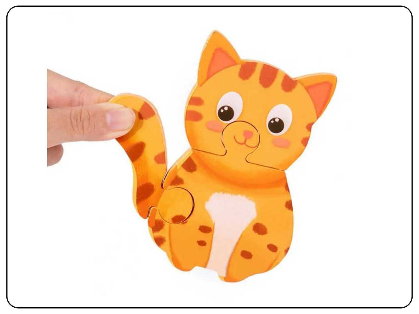 Wooden Animal Pattern Puzzle Game Educational Toy 3 Set