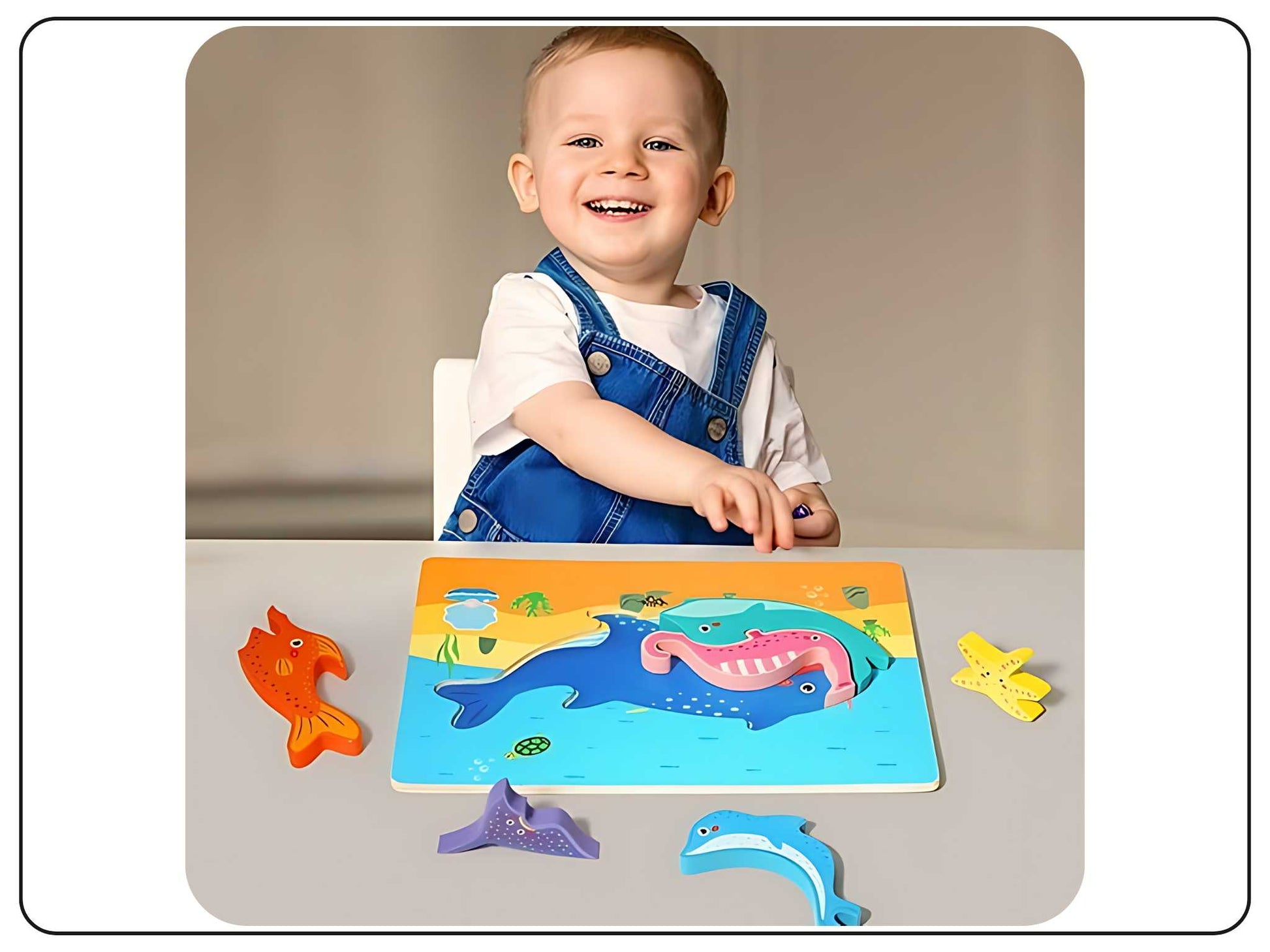Wooden Animal Shape Puzzle Educational Toys