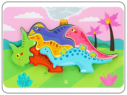 Wooden Animal Shape Puzzle Educational Toys