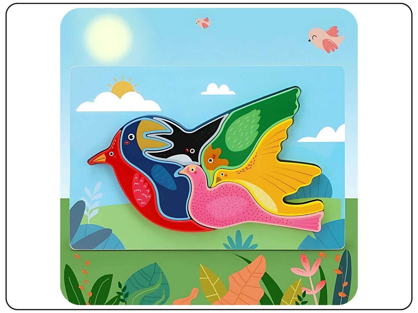 Wooden Animal Shape Puzzle Educational Toys
