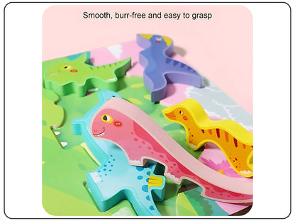 Wooden Animal Shape Puzzle Educational Toys