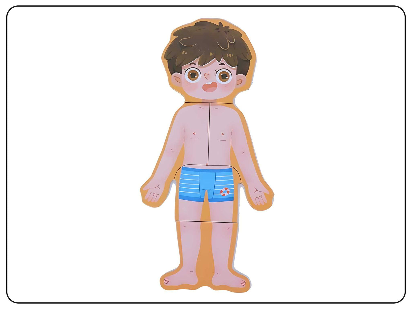Wooden Body Parts Puzzle Educational Toy