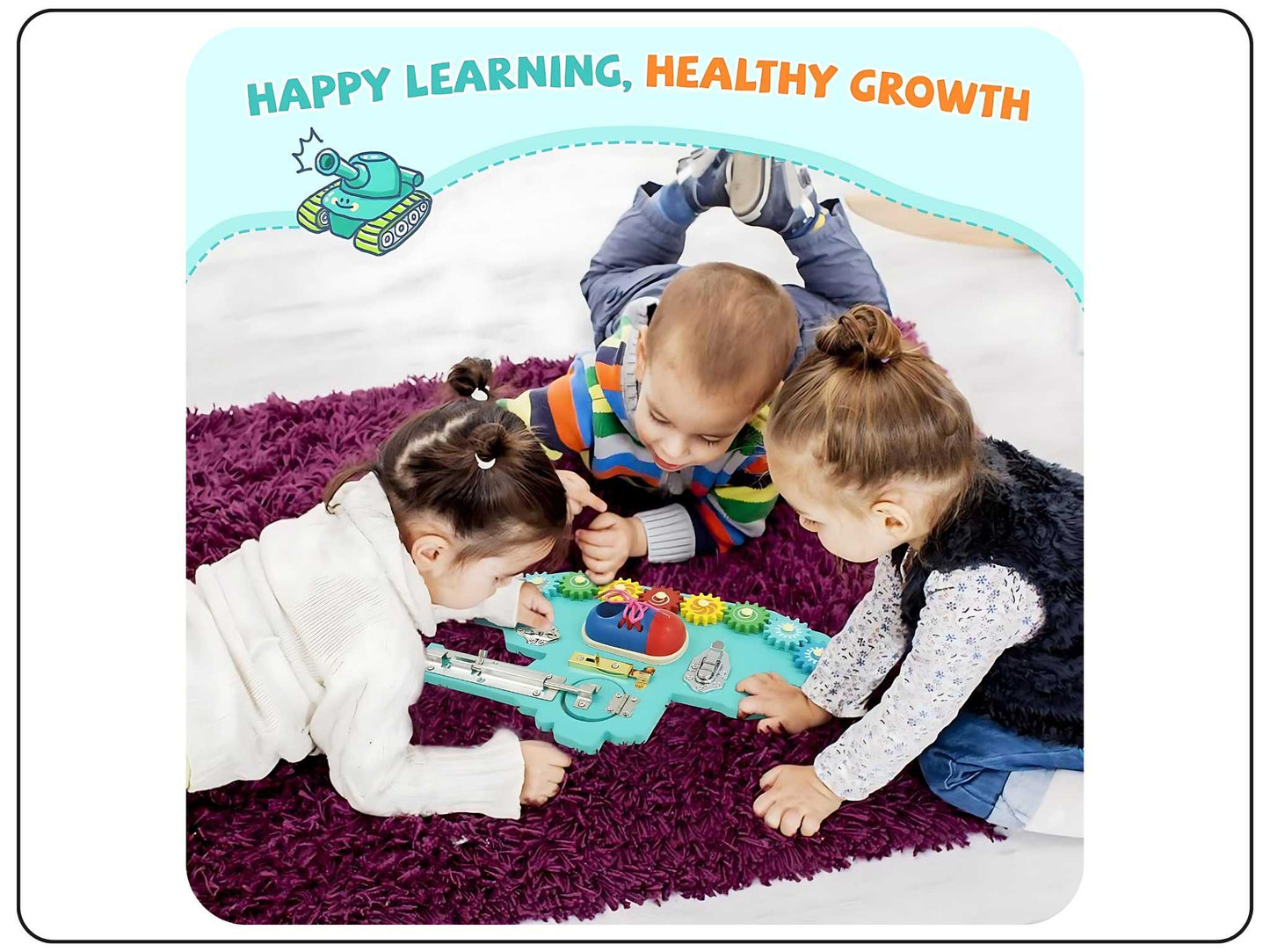 Wooden Busy board for toddlers educational toys