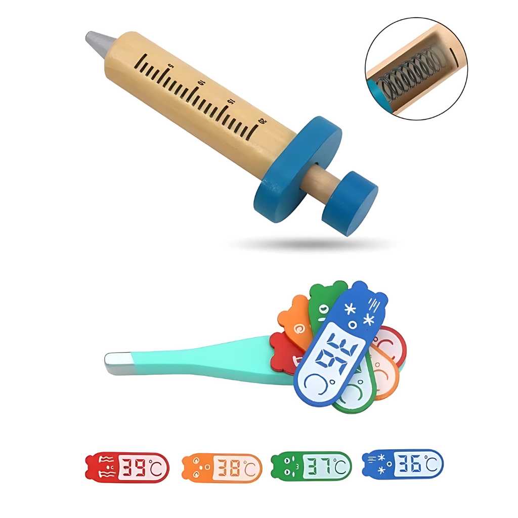 wooden doctor set educational toy for kids