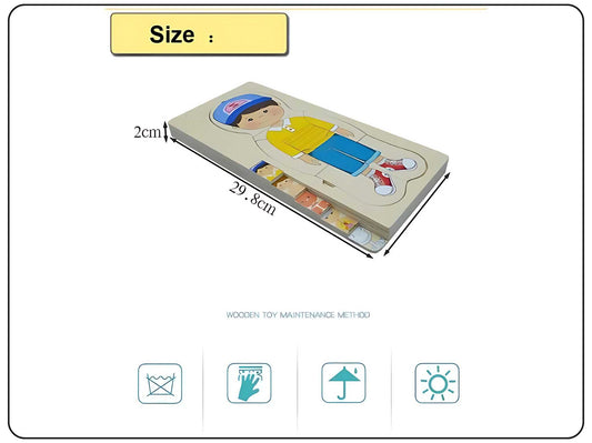 Wooden Human Body Puzzle Educational Toy