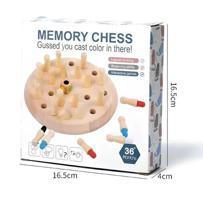 Wooden Memory Chess Game Educational Toys for Kids