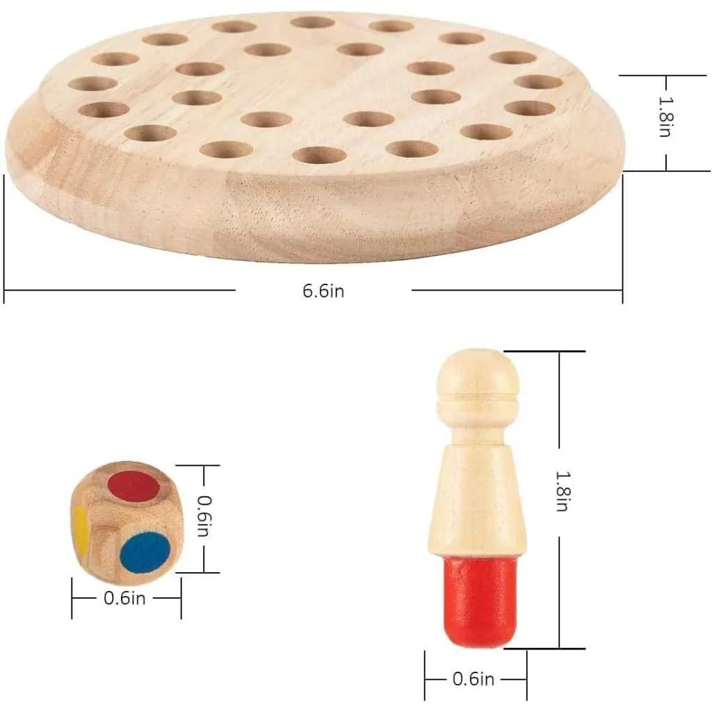 Wooden Memory Chess Game Educational Toys for Kids