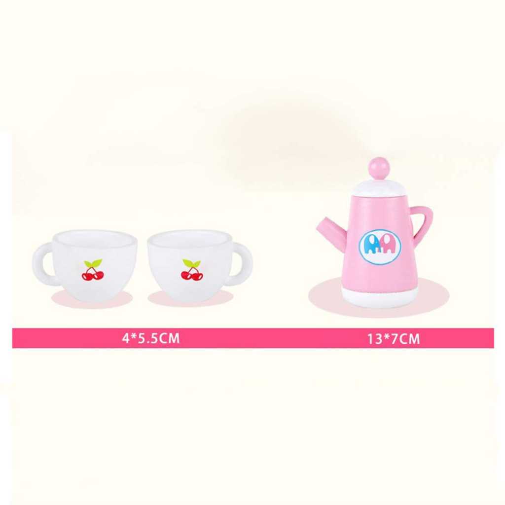 Wooden Tea Party Kitchen Set for Kids